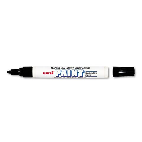 Sanford uni-Paint Permanent Marker, Medium Bullet Tip, Black