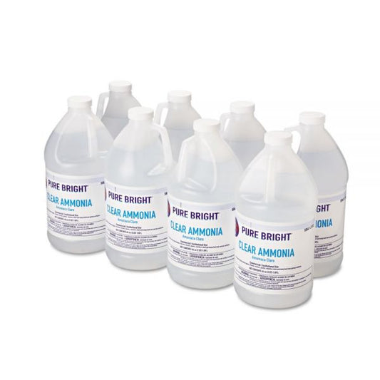 Pure Bright Clear Ammonia, 64oz Bottle, 8/Carton