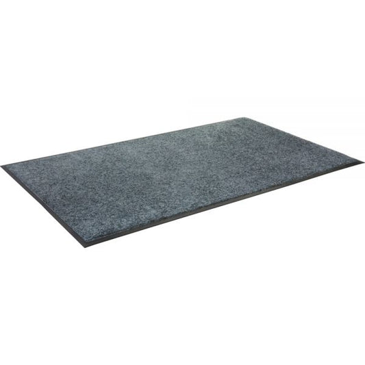 Genuine Joe Platinum Series Walk-Off Indoor Floor Mat 48" x 72" - Nylon - Gray