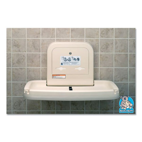 Koala Kare Horizontal Baby Changing Station, 35.19 x 22.25, Cream