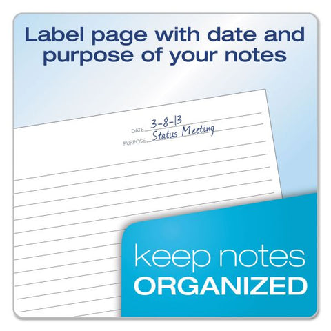 TOPS FocusNotes Composition Notebook 7 1/2" x 9 3/4" - Specialty Ruled - Sewn Binding - 80 Pages - Blue Cover - 1 Each