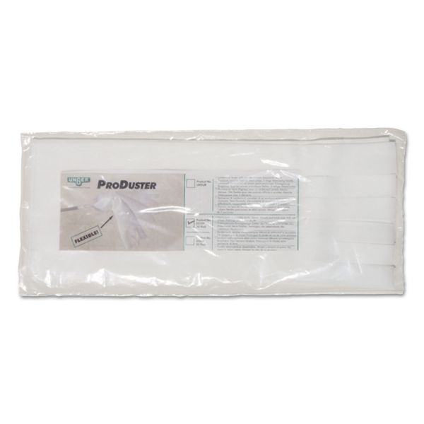 Unger ProDuster Disposable Replacement Sleeves, Polyester, White, 7" x 18", 50/Pack