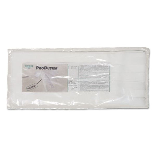 Unger ProDuster Disposable Replacement Sleeves, Polyester, White, 7" x 18", 50/Pack