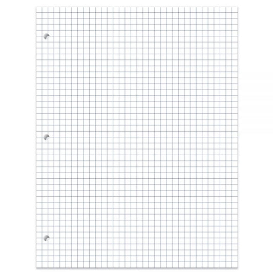 Quadrille-Ruled Notebook Filler Paper, 8 1/2" x 11", White, Pack Of 500 Sheets