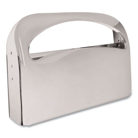 Boardwalk Toilet Seat Cover Dispenser, 16 x 3 x 11.5, Chrome