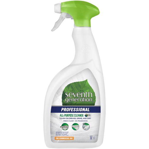 Seventh Generation Professional All-Purpose Cleaner Spray - 32 fl oz (1 quart) - Spray Bottle - 1 Each - White