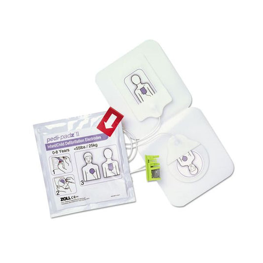 ZOLL Pedi-padz II Defibrillator Pads, Children Up to 8 Years Old, 2-Year Shelf Life