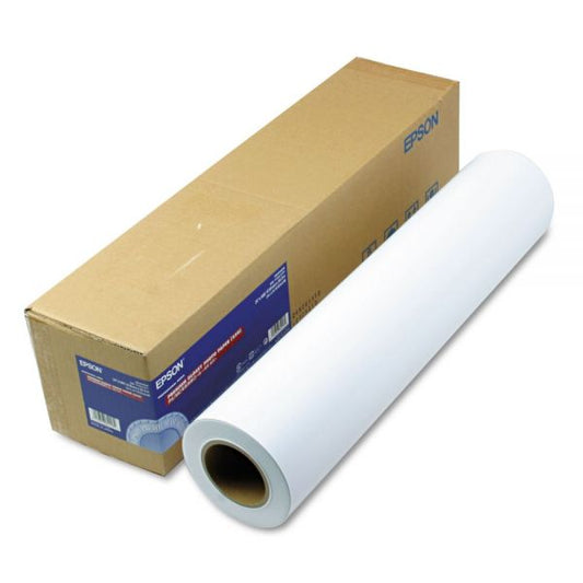 Epson Premium Glossy Photo Paper Roll, 3" Core, 10 mil, 24" x 100 ft, Glossy White