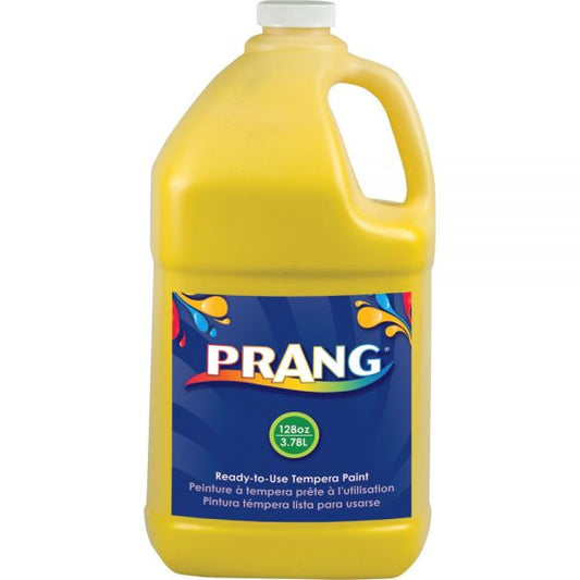 Prang Ready-to-Use Tempera Paint, Yellow, 1 gal Bottle