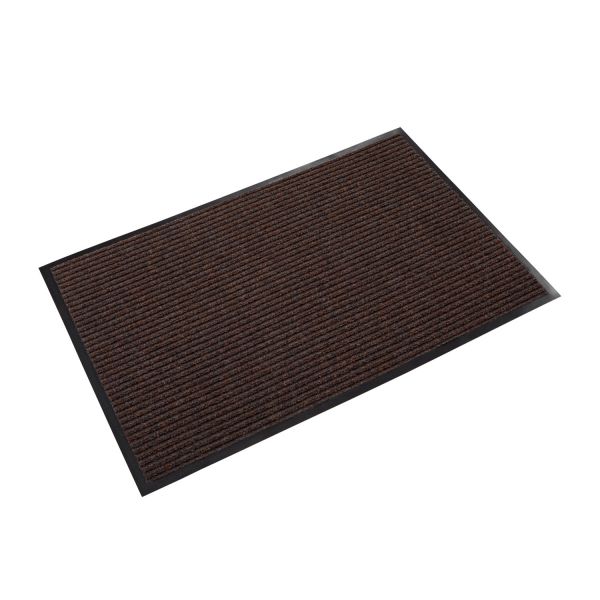 Crown Needle Rib Wipe and Scrape Mat, Polypropylene, 36 x 60, Brown