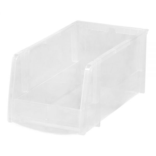 "Mini" Plastic Stacking Bin, Small Size, 5" x 5 1/2", Clear