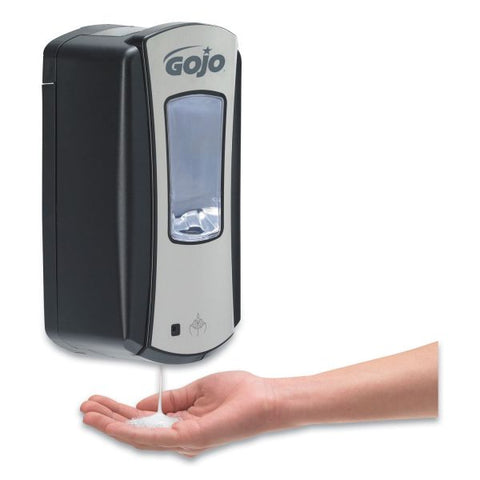 GOJO LTX-12 Touch-Free Dispenser, 1,200 mL, 5.75 x 3.33 x 10.5, Brushed Chrome/Black