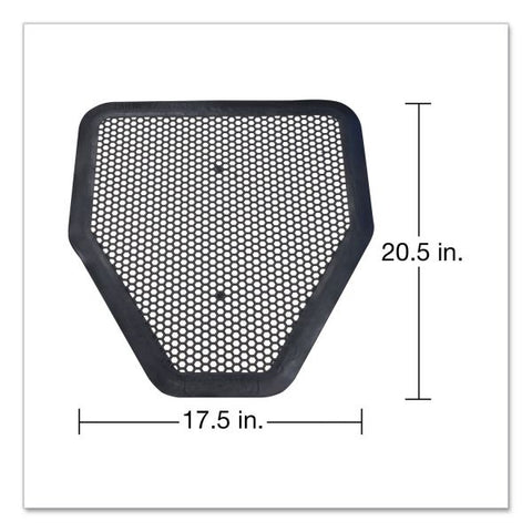 Big D Industries Deo-Gard Disposable Urinal Mat, Charcoal, Mountain Air, 17.5 x 20.5, 6/Carton