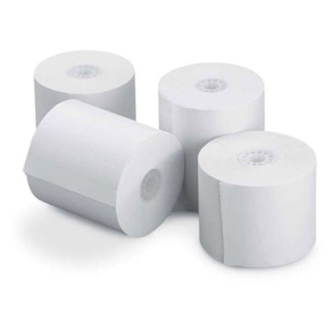 Register/Calculator Bond Paper Roll, 2-1/4" x 150', 30% Recycled, 1-Ply, White, Pack of 12