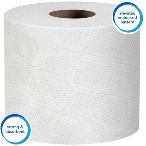 Scott Professional Standard Roll Bathroom Tissue 1 Ply - 4" x 4" - 1210 Sheets/Roll - White - For Bathroom - 80 / Carton