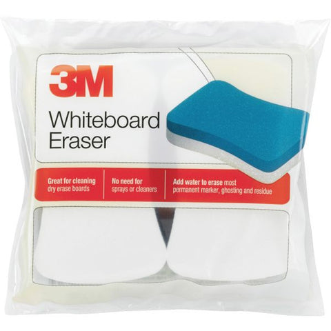 3M Whiteboard Erasers Whiteboard Eraser - 3" x 5" - 2/Pack - Blue & White