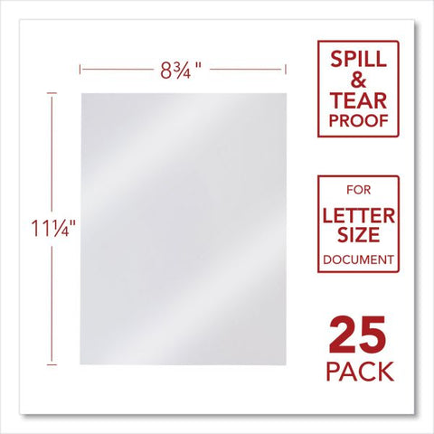 GBC Design View Poly Presentation Covers for Binding Systems, Frost, 11.25 x 8.75, Unpunched, 25/Pack