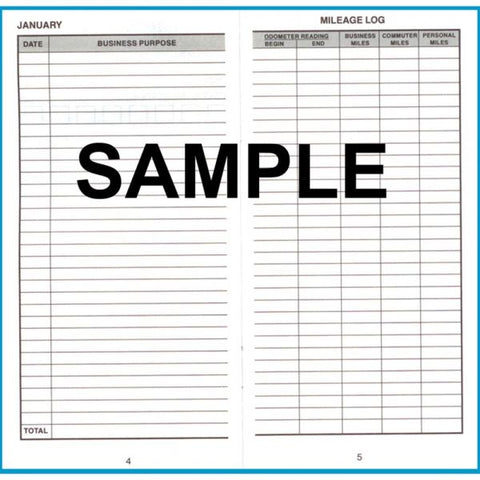 Dome Auto Mileage Log, One-Part (No Copies), 6.5 x 6.25, 32 Forms Total