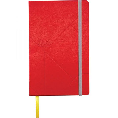 TOPS Idea Collective Hard Cover Journal 120 Sheets - 5" x 8 1/4" - 0.63" x 5" x 8.3" - Cream Paper - Red Cover - Acid-free, Durable Cover, Ribbon Marker, Elastic Closure, Pocket - 1 Each