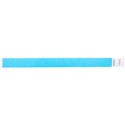 SICURIX Security Wristbands, Sequentially Numbered, 10" x 0.75", Blue, 100/Pack