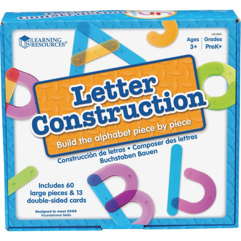 Learning Resources Letter Construction Activity Set Theme/Subject: Learning - Skill Learning: Letter Recognition, Alphabet, Mathematics, Uppercase Letters, Lowercase Letters - 3+ - 1 / Set