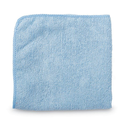 Rubbermaid Commercial Microfiber Cleaning Cloths, 12 x 12, Blue, 24/Pack