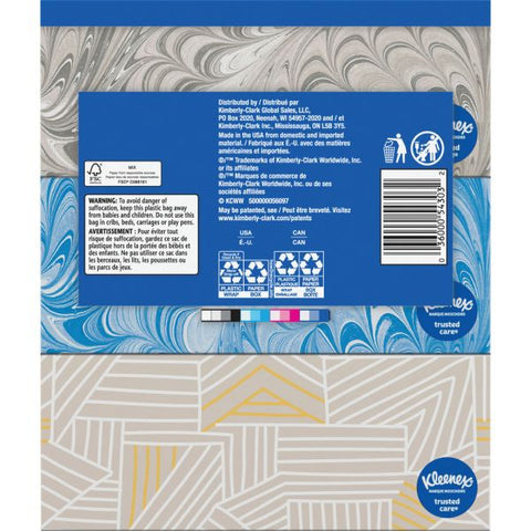 Kleenex Trusted Care 2-Ply Tissues, 8-7/16" x 8-1/2", White, 160 Tissues Per Box, Pack Of 3 Boxes