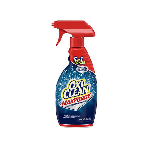 OxiClean Max Force Laundry Stain Remover, 12oz Spray Bottle