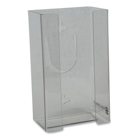 San Jamar Clear Plexiglas Disposable Glove Dispenser, 1-Box, Plexiglas, Clear, 5.5 x 3.75 x 10