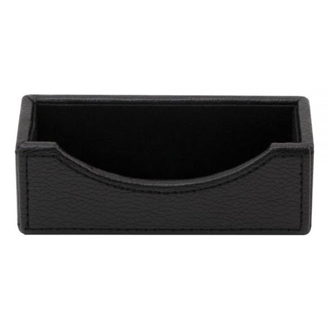 Realspace Black Faux Leather Business Card Holder