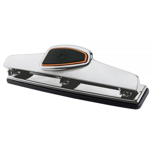 3-Hole Paper Punch, 10-Sheet Capacity, Silver