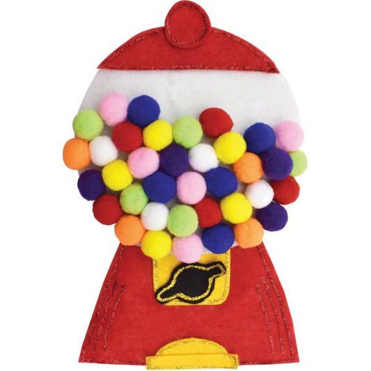 Creativity Street Peel-n-Stick Pom Pons Project - 11.75"Height x 1.50"Width x 9.25"Length - 240 / Pack - White, Pink, Purple, Blue, Yellow, Orange, Green, Red - Plush