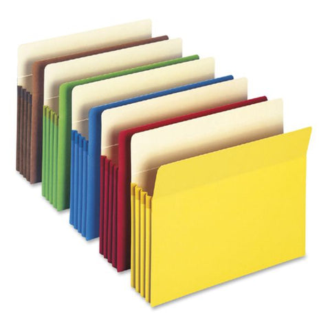 Smead Colored File Pockets, 3.5" Expansion, Letter Size, Green