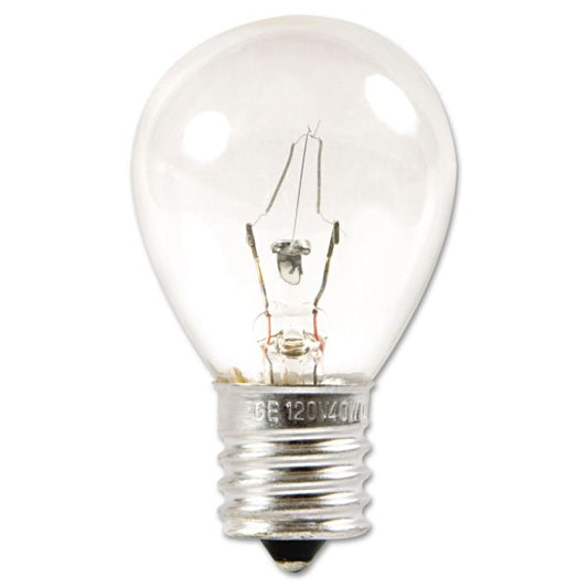 GE Incandescent S11 Appliance Light Bulb, 40 W, Clear