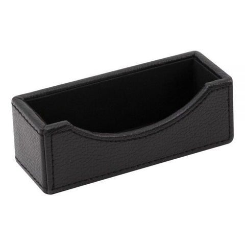 Realspace Black Faux Leather Business Card Holder