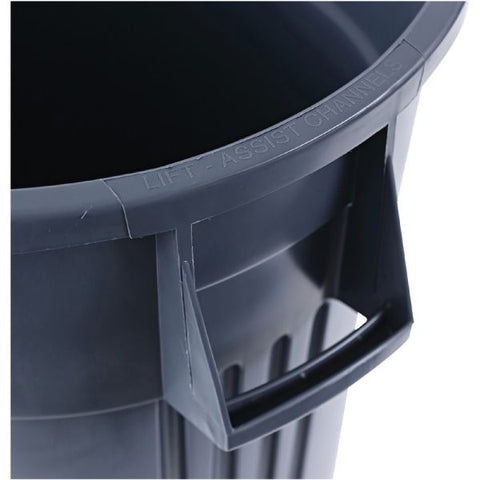 Genuine Joe Heavy-Duty 44 Gallon Trash Can 44 Gallon Capacity - Plastic - Gray