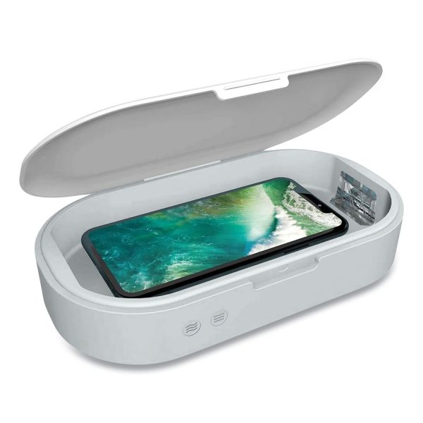 Essential Gear UV Sterilizing Box for Mobile Phones, White