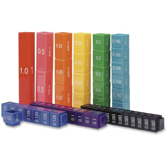 Learning Resources Fraction Tower Cubes Set Theme/Subject: Learning - Skill Learning: Decimal, Fraction, Color, Mathematics - 51 Pieces - 6+ - 51 / Set