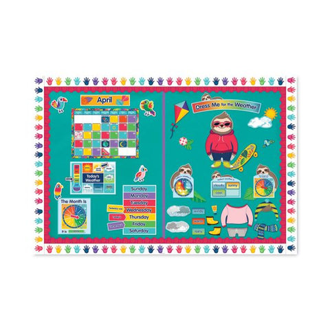 Carson-Dellosa Education Curriculum Bulletin Board Set, Dress Me for the Weather, 54 Pieces