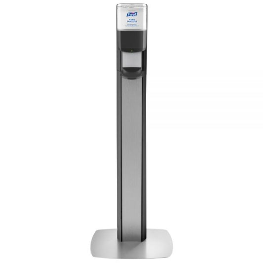 Purell MESSENGER ES6 Floor Stand With Dispenser, 40"H x 16-3/4"W x 6"D, Graphite