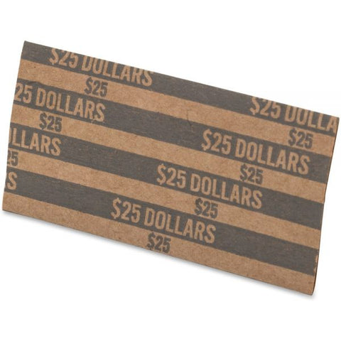 Pap-R Products Flat Coin Wrappers, Dollar Coin, $25, Pop-Open Wrappers, 1000/Box