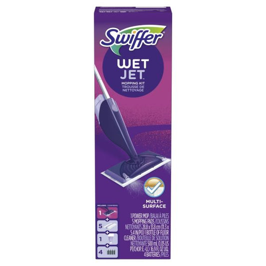 Swiffer WetJet Starter Kit, Purple/Silver