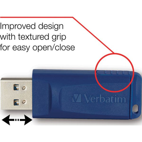 Verbatim Classic USB 2.0 Flash Drive, 32GB, Blue