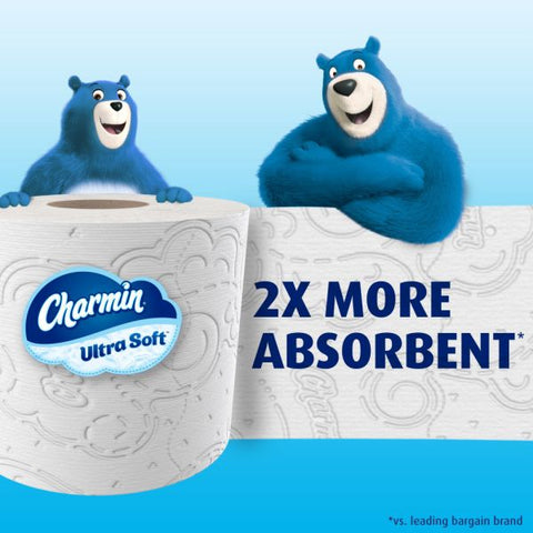 Charmin Ultra Soft 2-Ply Bathroom Tissue, 244 Sheets Per Roll, Pack Of 18 Rolls