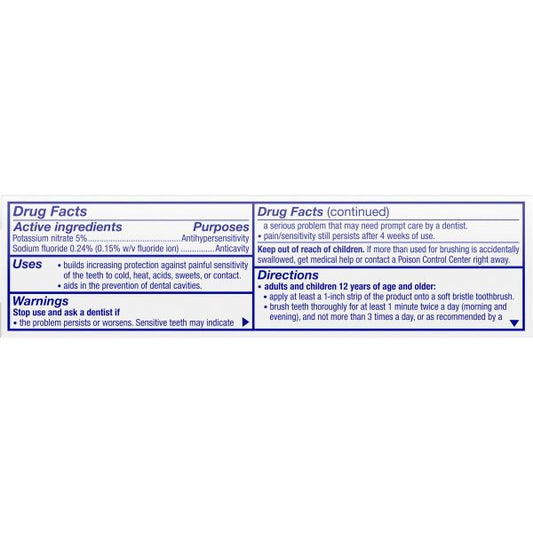 Sensodyne Extra Whitening Toothpaste 36 / Carton - White