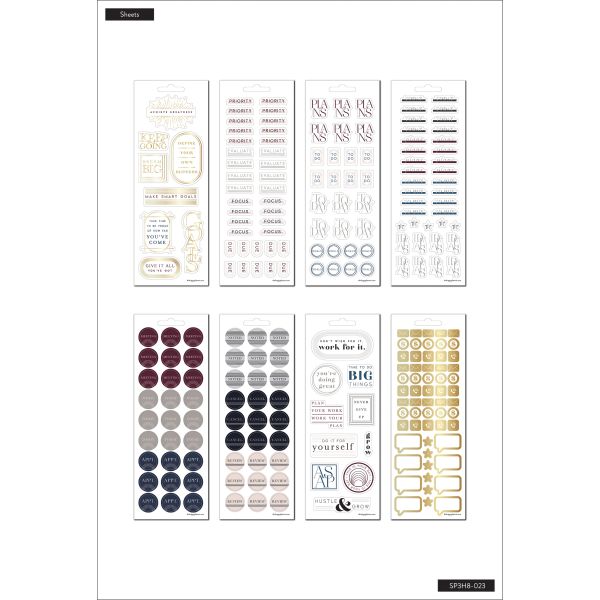 Happy Planner Sticker Sheets 8/Pkg Achieve Greatness 232 Pieces