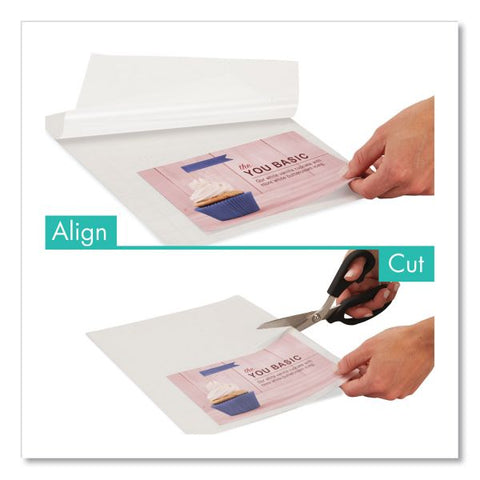 Mead EZAlign Thermal Laminating Pouches Laminating Pouch/Sheet Size: 9" Width x 11.50" Length x 3 mil Thickness - for Document, Home, Office - Clear - 50 / Pack