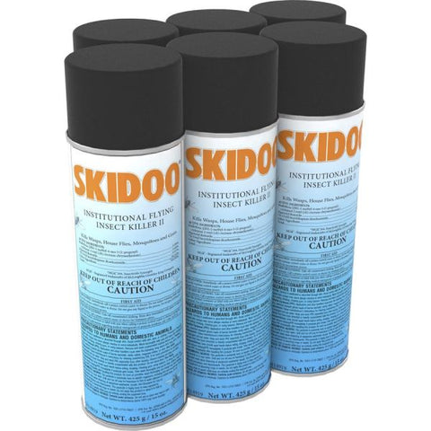 Diversey Skidoo Institutional Flying Insect Killer, 15 oz Aerosol Spray, 6/Carton