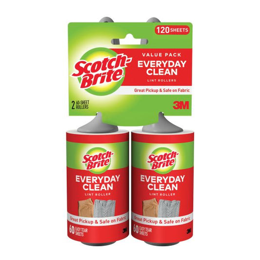 Scotch-Brite Lint Roller, 2/Pack