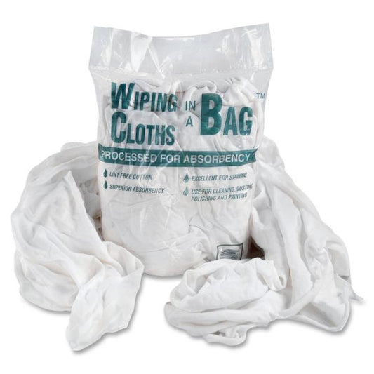 Bag A Rags Office Snax Cotton Wiping Cloths Cloth - 16 oz (1 lb) - 12 / Carton